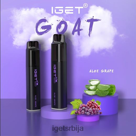 IGET bar discount-попуст коза - 5000 пуффс LVJ84B486 IGET алое грожђе