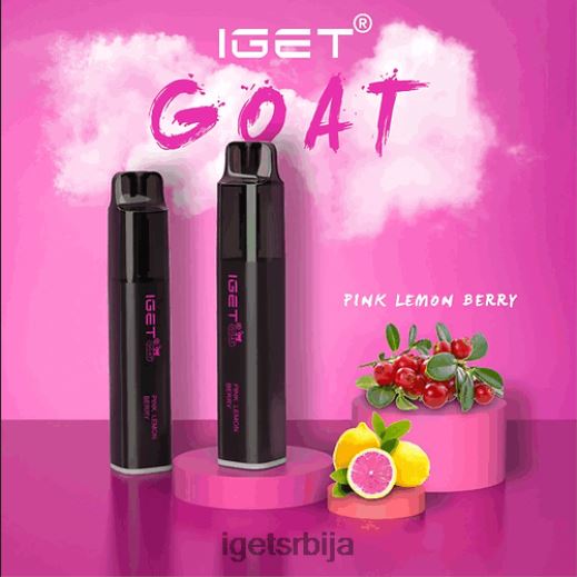 IGET bar sale-распродаја коза - 5000 пуффс LVJ84B566 IGET ружичаста лимунова бобица