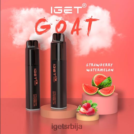 IGET store-вапе укуси коза - 5000 пуффс LVJ84B607 IGET јагода лубеница