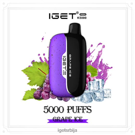 IGET wholesale-вапе сале моон 5000 пуффс LVJ84B214 IGET грожђани лед