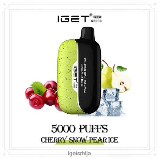 IGET store-велепродаја моон 5000 пуффс LVJ84B215 IGET трешња снег крушка лед