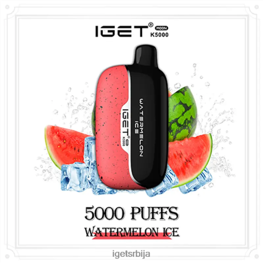 IGET bar discount-пуфф моон 5000 пуффс LVJ84B218 IGET лед од лубенице