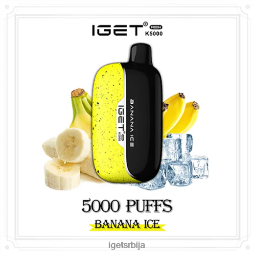 IGET sale-вапе сале моон 5000 пуффс LVJ84B221 IGET лед од банане