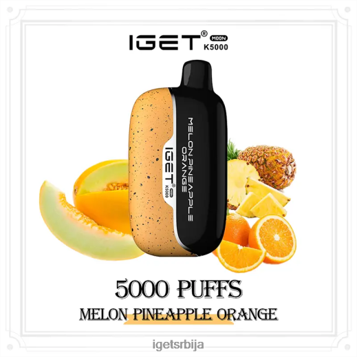 IGET bar sale-продавница месец 5000 пуффс LVJ84B223 IGET диња ананас наранџа
