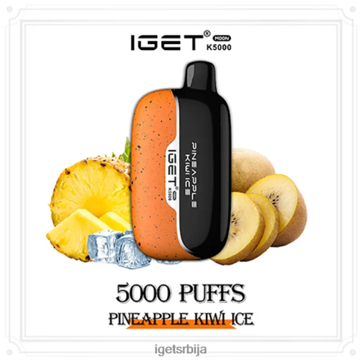 IGET wholesale-попуст моон 5000 пуффс LVJ84B224 IGET ананас киви лед