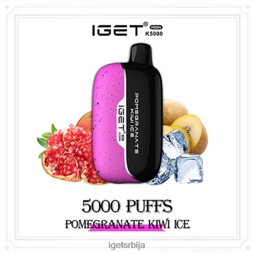 discount IGET vapes-распродаја моон 5000 пуффс LVJ84B227 IGET нар киви лед
