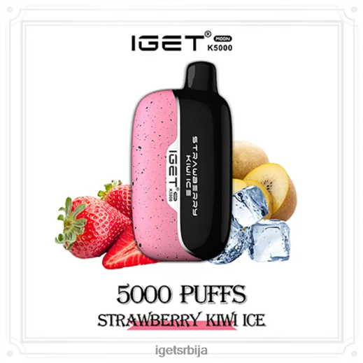 IGET bar discount-вапе сале моон 5000 пуффс LVJ84B228 IGET лед од кивија од јагоде