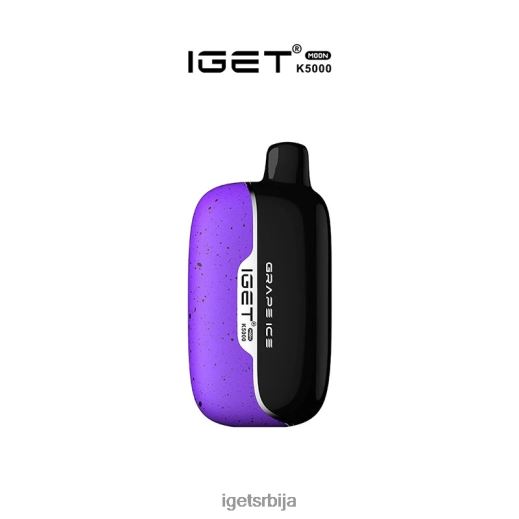 IGET sale-велепродаја месец - 5000 пуффс LVJ84B435 IGET грожђани лед