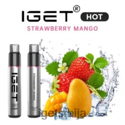 discount IGET vapes-попуст вруће - 5500 пуффс LVJ84B556 IGET јагода манго