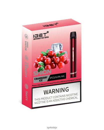 IGET vape flavours-велепродаја 3 х шион LVJ84B12 IGET лед од бруснице