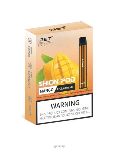 discount IGET vapes-велепродаја 3 х шион LVJ84B19 IGET манго