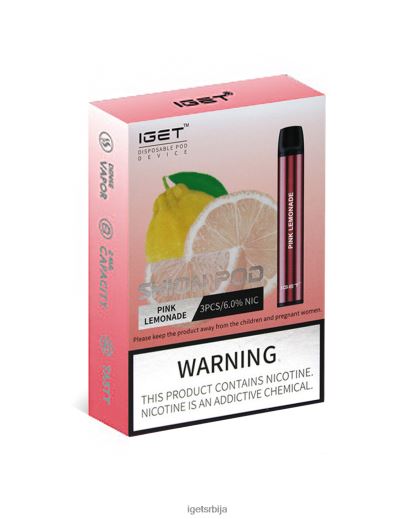 IGET bar sale-вапе продаја 3 к схион LVJ84B25 IGET ружичаста лимунада