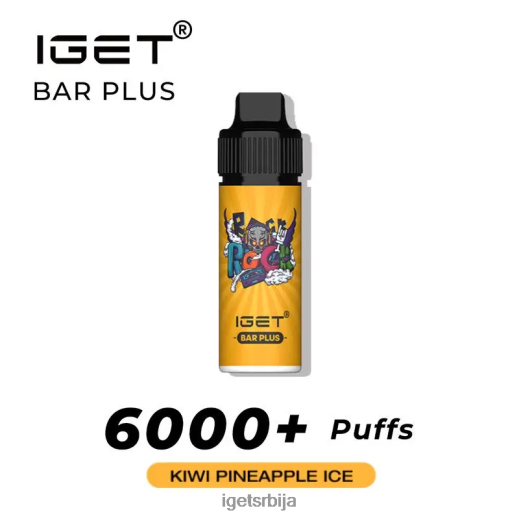 IGET sale-продаја бар плус - 6000 пуффс LVJ84B580 IGET киви ананас