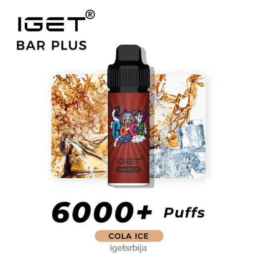 IGET vape sale-пуфф бар плус 6000 пуффс LVJ84B232 IGET кола лед