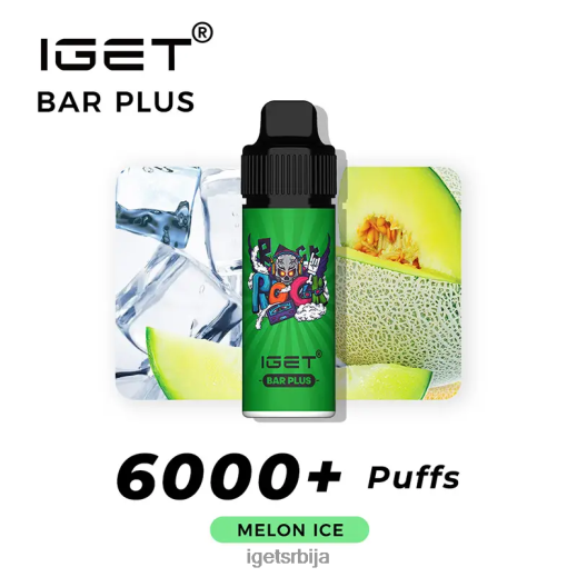 IGET vape flavours-велепродаја бар плус 6000 пуффс LVJ84B250 IGET лед од диње