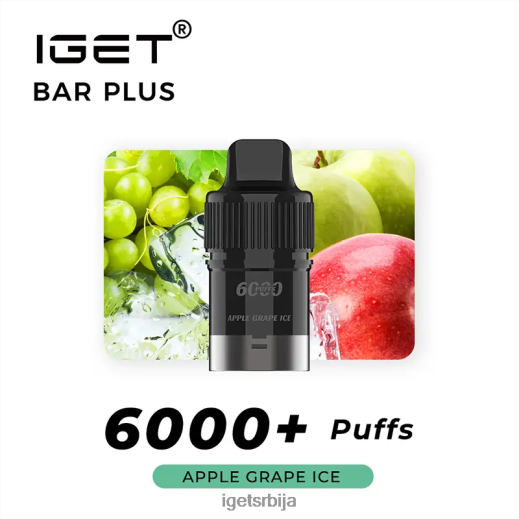 IGET bar sale-пуфф бар плус под 6000 пуффс LVJ84B253 IGET јабука грожђа лед