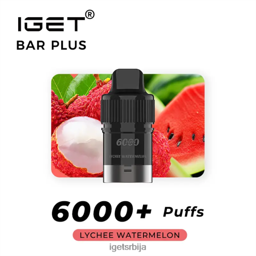 IGET store-распродаја бар плус под 6000 пуффс LVJ84B255 IGET личи лубеница