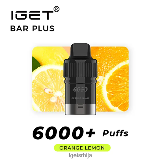 IGET sale-вапе флаворс бар плус под 6000 пуффс LVJ84B261 IGET наранџасти лимун