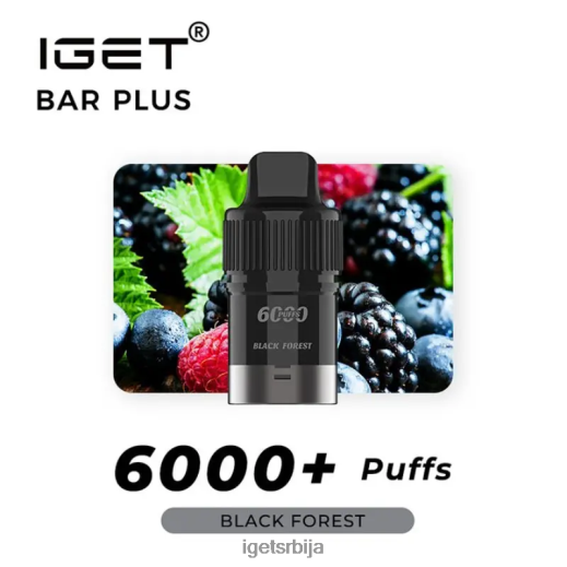 IGET store-продавница бар плус под 6000 пуффс LVJ84B265 IGET Црна шума