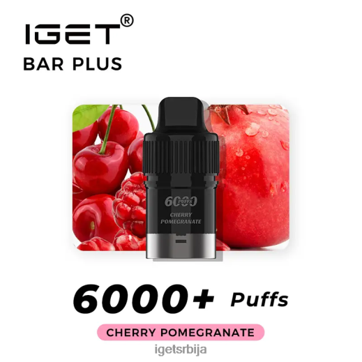 discount IGET vapes-пуфф бар плус под 6000 пуффс LVJ84B267 IGET трешња нар