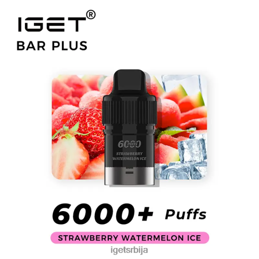 discount IGET vapes-продавница без никотина плус под 6000 пуффс LVJ84B377 IGET лед од јагоде лубенице